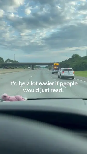 People kept trying to speed past him, but it CLEARLY SAYS, “DO NOT PASS” . It’s 