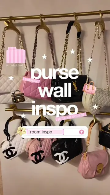 love my purse wall 🥹🙈🎀👛 my dream room is coming together ☺️🐆 Amazon front: 