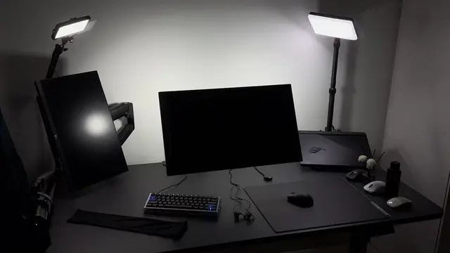 Dual monitor unlocked🔑 - #techtok #GamingSetup #desksetup #compsetup #setupinsp