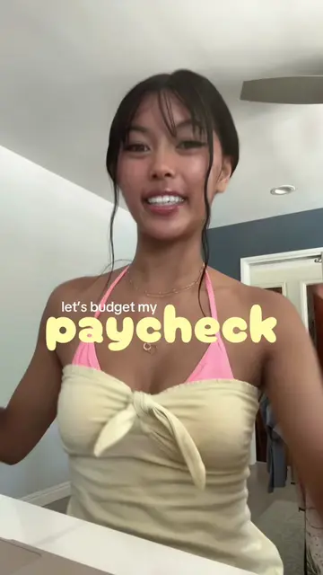 let’s budget my bi-weekly ☀️ paycheck ☀️ 🌸🍰🎀🌷 as a 19 year old college stude