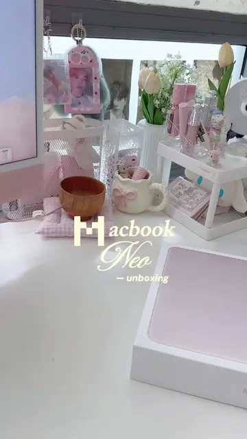bought the MacBook neo in blush ⊹ ࣪ ˖ ໒꒱ obsessed ♡ #macbookneo #apple #macbook 