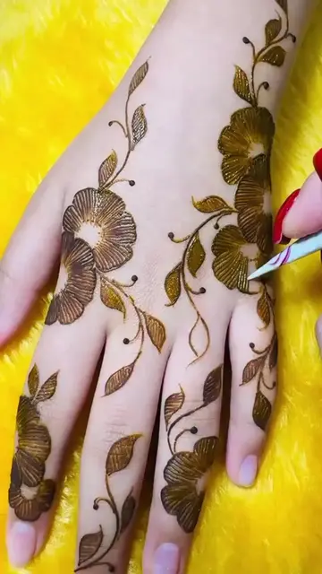 Beautiful and stylish mehndi designs🌸  🔊Henna mini tutorial for beginners  #me