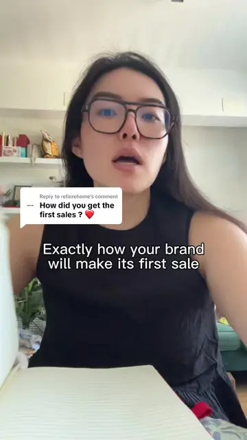 Replying to @refairehome exactly how your brand will make its first sale, step 1
