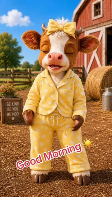 Dont let no one mess with your day!🐮❤️#aianimation #peaceful #fyp #motivation #