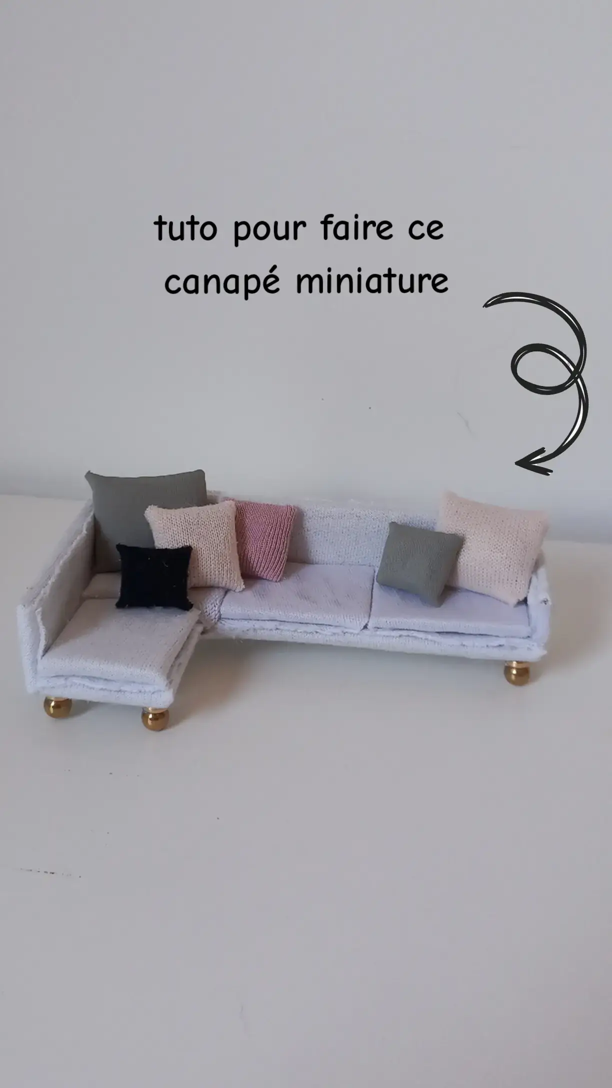 #canape #sofa #miniature #maquette #tuto 