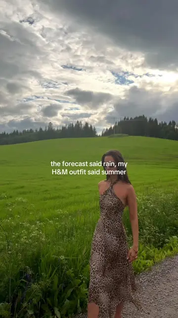 advertisement for @H&M / if i keep wearing H&M summer dresses eventually the wea