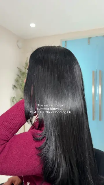 The finishing touch to every blowout… and part of my prep, too. ✨ I use @Olaplex