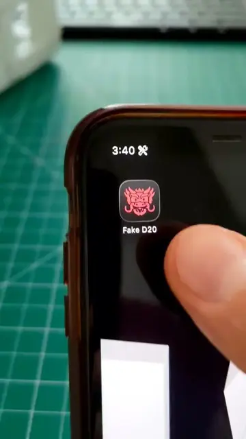 Very proud of this one #prank #techtok #iphone #dungeonsanddragons #d20 