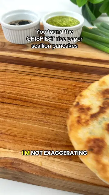 RICE PAPER SCALLION PANCAKES (GLUTEN-FREE) I’m not exaggerating when I say rice 