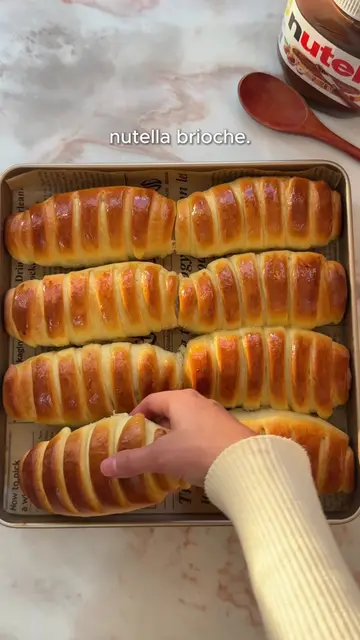 Nutella Brioche Rolls 🍫✨ For ALL of you asking - you can search "Osta Recipes" 