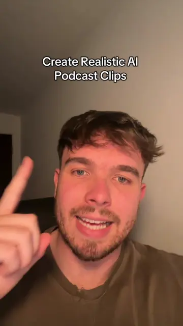 How to create realistic AI podcast clips ##aipodcast##aivideo