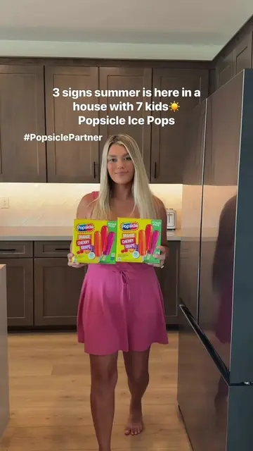 Three signs summer is here in a house with 7 kids! @Popsicle Ice Pops are offici