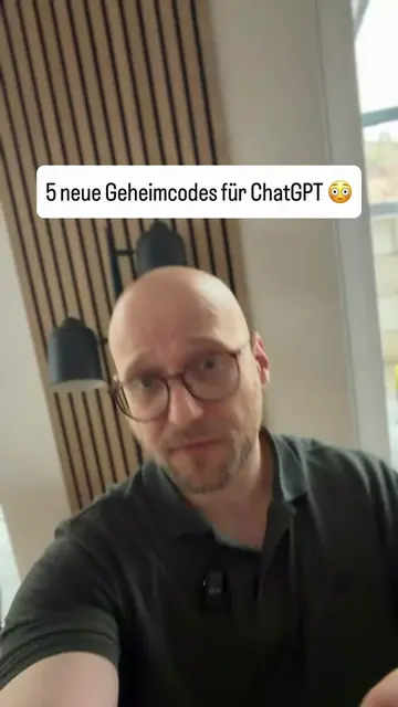 📌 Alle 5 Codes → https://niklas.how/20 5 geheime Codes, die ChatGPT sofort bess