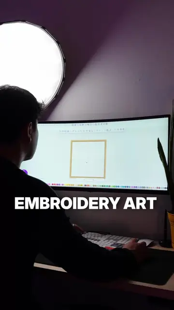 🧵✨ Embroidery art in motion. There’s something so satisfying about watching a d
