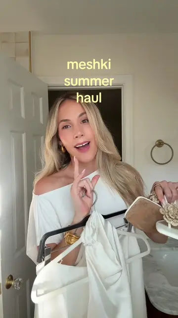 it’s a meshki summer 🤪🤍✨ summer outfit ideas/unboxing my @MESHKI order!  #mesh