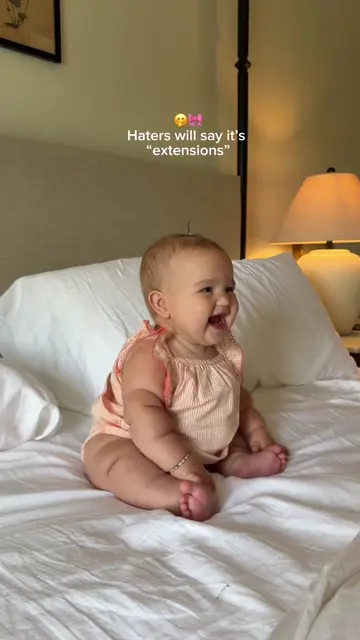 Rapunzel is that you? #baby #girl #cute #hair #adorable 