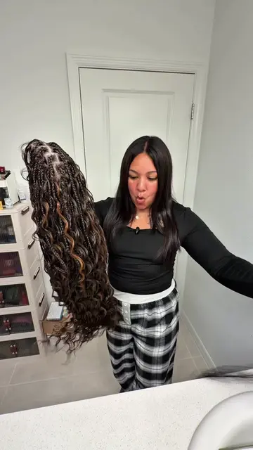 Boho braids in minutes instead of hours? Say less. Would you wear this? 👇🤎 @FR