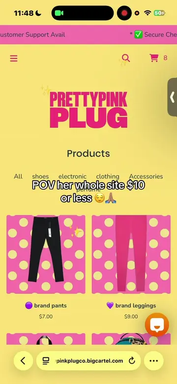 Method is just shopping 🛍️ https://prettypinkplugco.bigcartel.com #FYP #BackToS