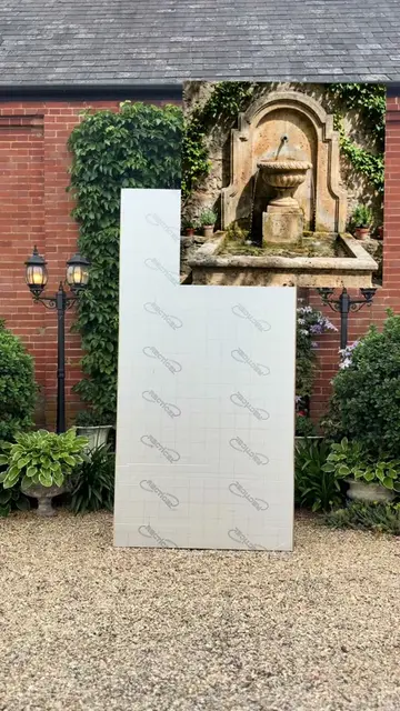 ad OMG I DIY’d a ‘stone’ waterfall which should cost thousands.. 😍 ⛲️  I had my