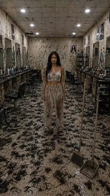 She transformed a terrible hair salon into a luxury salon 😳 Wait for the final 