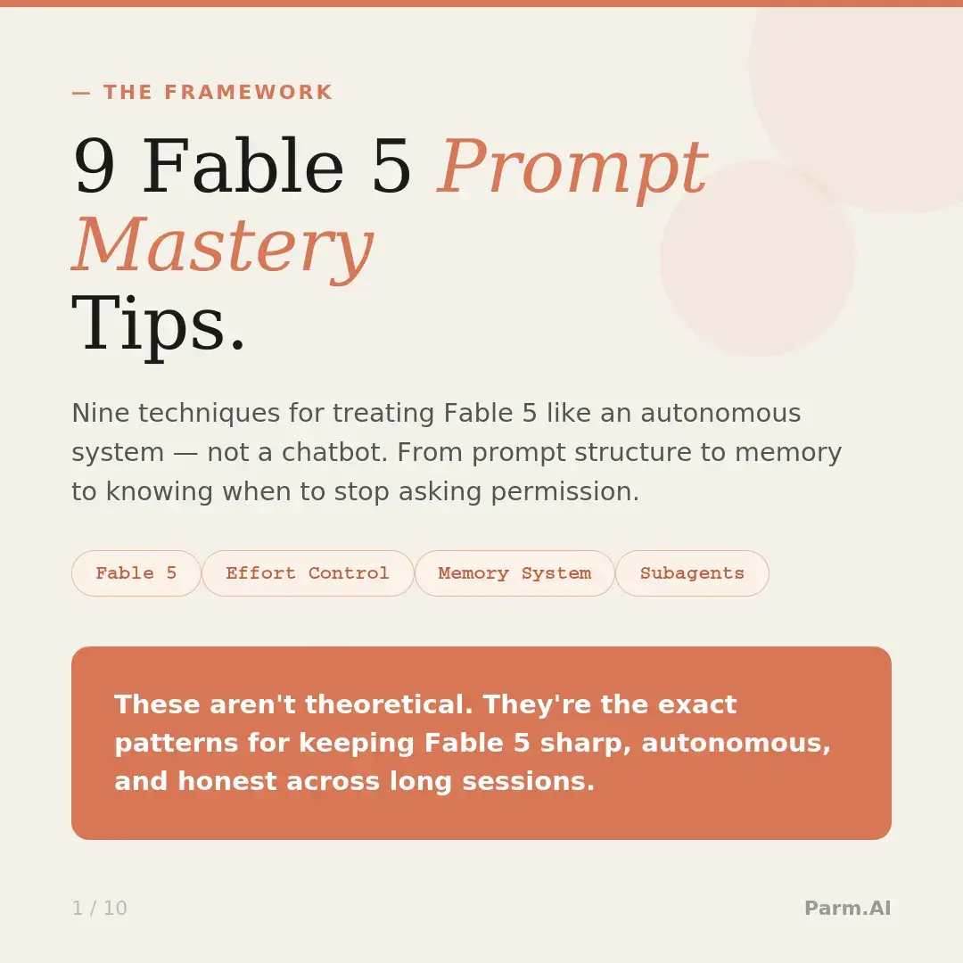 That's the biggest mistake, Fable 5 is built for autonomous, long-running work, 