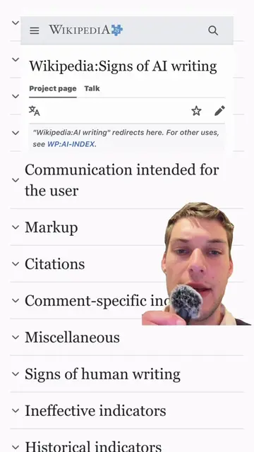 Signs of AI writing