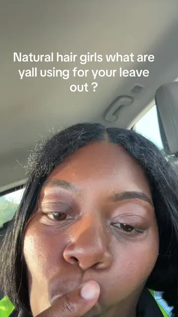What are yall using for your leave out in this heat ? #naturalhair #hair #BlackT