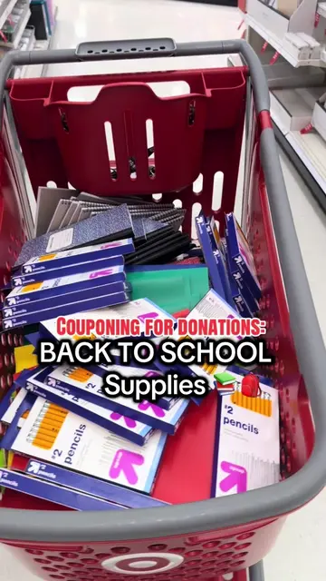 couponing for donations  - stuffing 25 backpacks 🎒 🤍 #backtoschool #backpacks 
