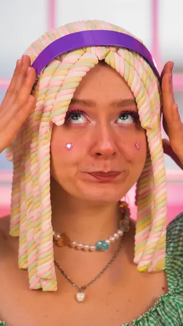 This marshmallow hair idea is wild #sweets #gadget #DIY