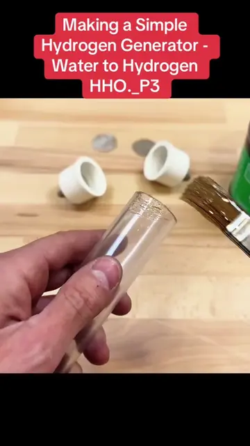 Making a Simple Hydrogen Generator - Water to Hydrogen HHO._P3#generator #water 