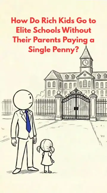 Why Rich Kids Get Elite Schooling For "Free" 🤫🏤 #finance #animation #money #ta
