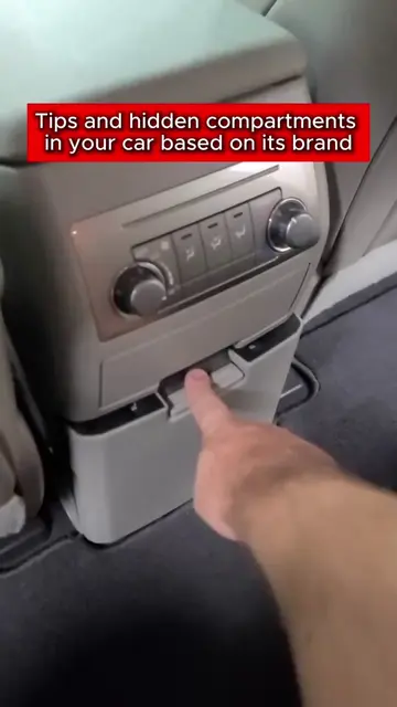 Tips and hidden compartments in your car based on its brand. #cars #mechanics #t
