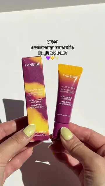NEW! LIMITED EDITION ACAI MANGO SMOOTHIE LIP GLOWY BALM 🥭💜 Meet our first-ever