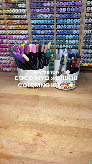 💝⭐️ @cocowyocoloring X @Ohuhuart: the COLORING KIT of dreams! 🥹 this collabora
