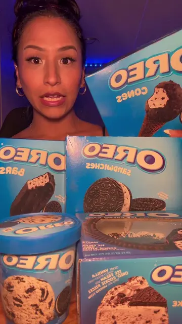 The Oreo ice cream dump you’ve been waiting for 🤤 @OREO #mukbang #mukbangvideo 