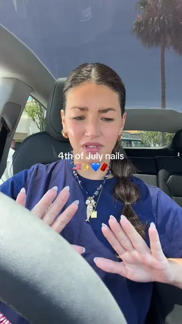 subtle but festive nails for the 4th!!! #redwhiteandblue #happybirthdayamerica #