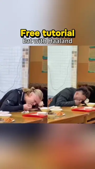 🔥🔥How to make the viral Haaland eating AI trend tutorial📈 erling haaland mirr
