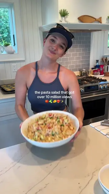 This pasta salad went viral for good reasons. It is perfect for any summer BBQ, 