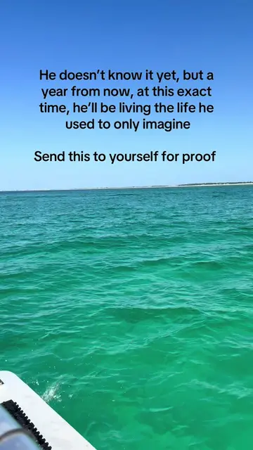 He doesn’t know it yet, but a year from now, at this exact time, he’ll be living