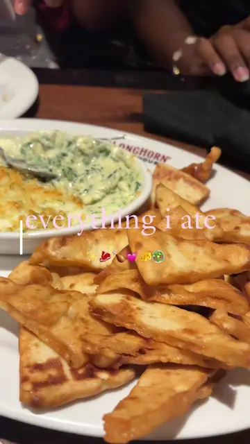 everything i ate at longhorn steakhouse as a girl who loves to eat✨🍗💓 #foodtik