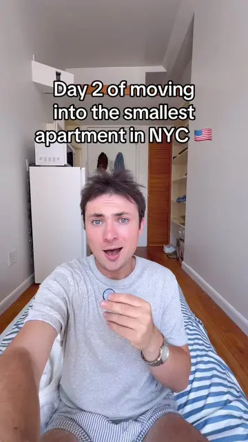 Decorating my small apartment be like… #nyc #smallapartment #nycvlog 