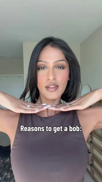 Not me calculating how long it’ll take to grow back 💀 #bob #desigirl #longhair 