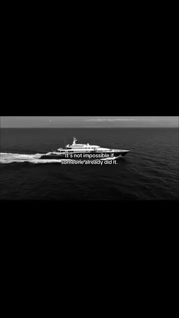 It's not impossible if someone already did it. #impossible #yacht #money #rich #