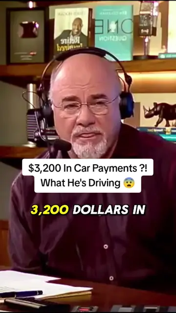 Paying $3,200/Month For A Car?! 😳 #daveramsey #finance #ramsey #podcasts #ramse