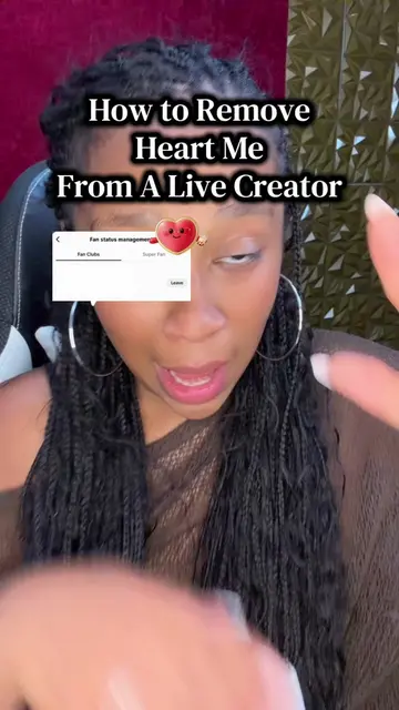 How to remove your heart me and remove your fan status from a live creator #tikt