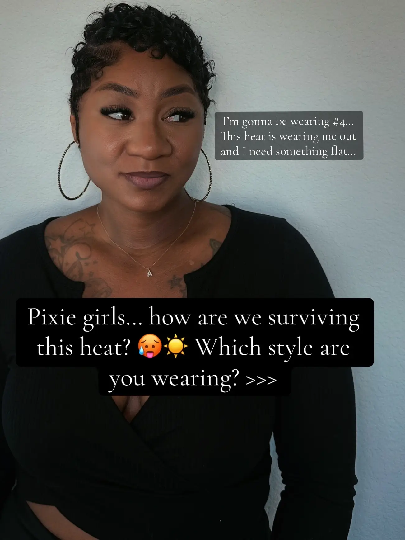 Wearing a pixie in this heat can be hell but it doesn’t have to be🩷 Here are so