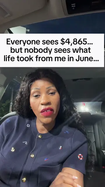 People see $4,865 and think, “She’s doing well.” What they don’t see is everythi