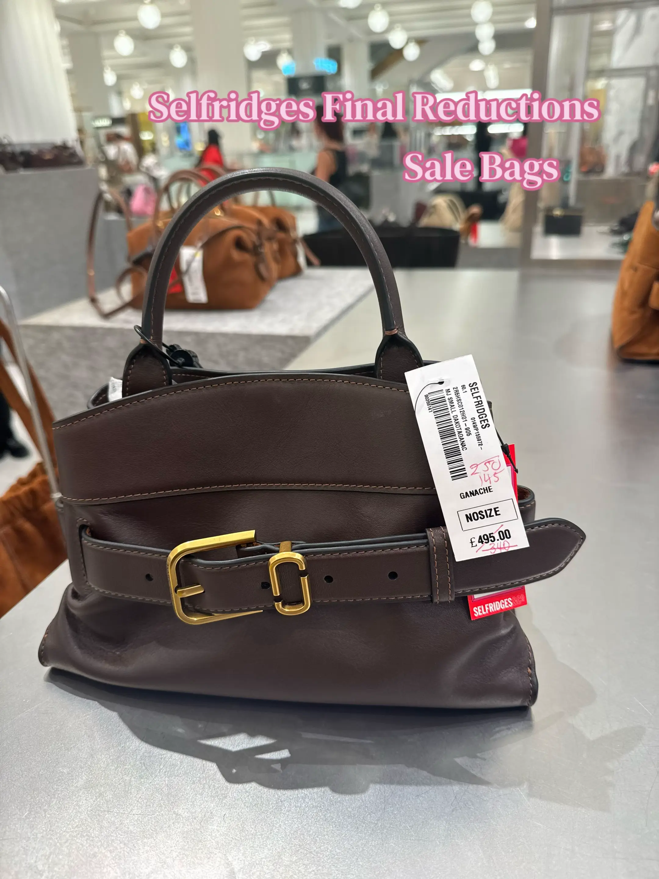 You can get great designer bags in the selfridges sale final clearance. I think 
