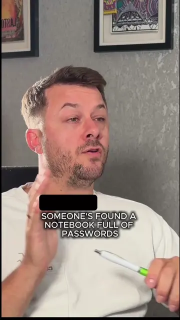 Someone's found a notebook full of passwords. #thatdataguy #security #governance