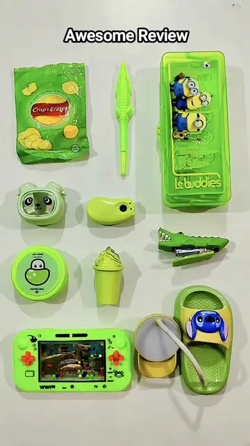 Hot Green Stationary unboxing #hot #stationery #trending #unboxingvideo #green 